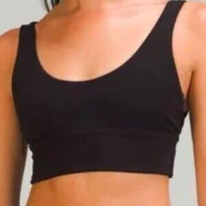 Lululemon Solid Black Sports Bra Top Size Small Range NWOT